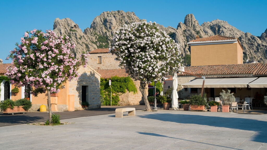 Il borgo di San Pantaleo in Sardegna. Piazza