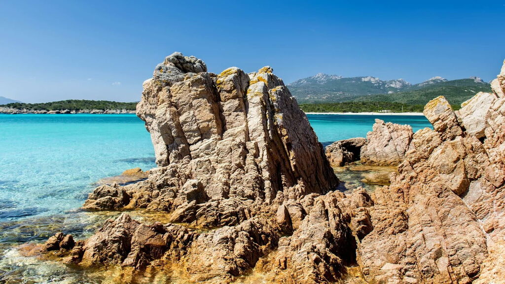 Ferienvillen in Porto Cervo. Strand