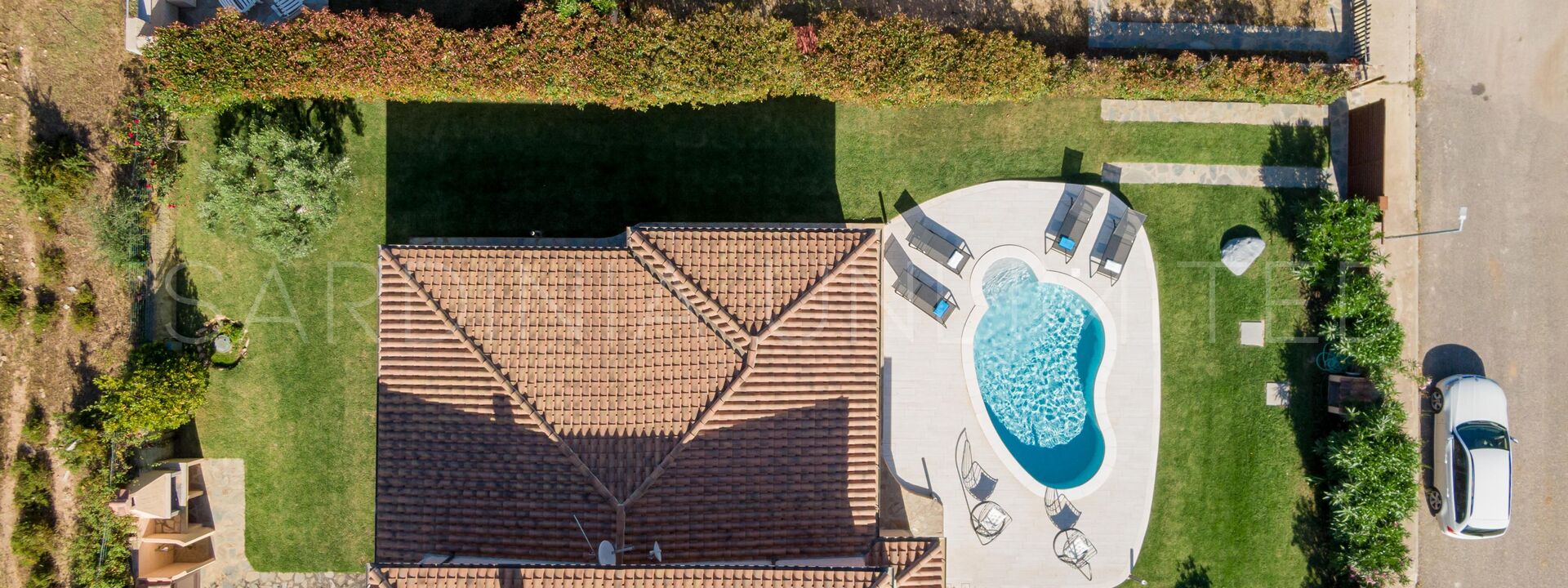 Villa Carula: bassin, Extérieur, Extérieurs