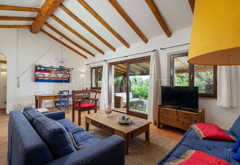 Villa Antares: villa for rent arzachena living room