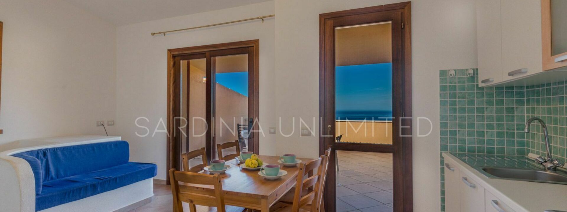 Casa Rosa Blu: Balcone / Terrazza / Patio, Cucina