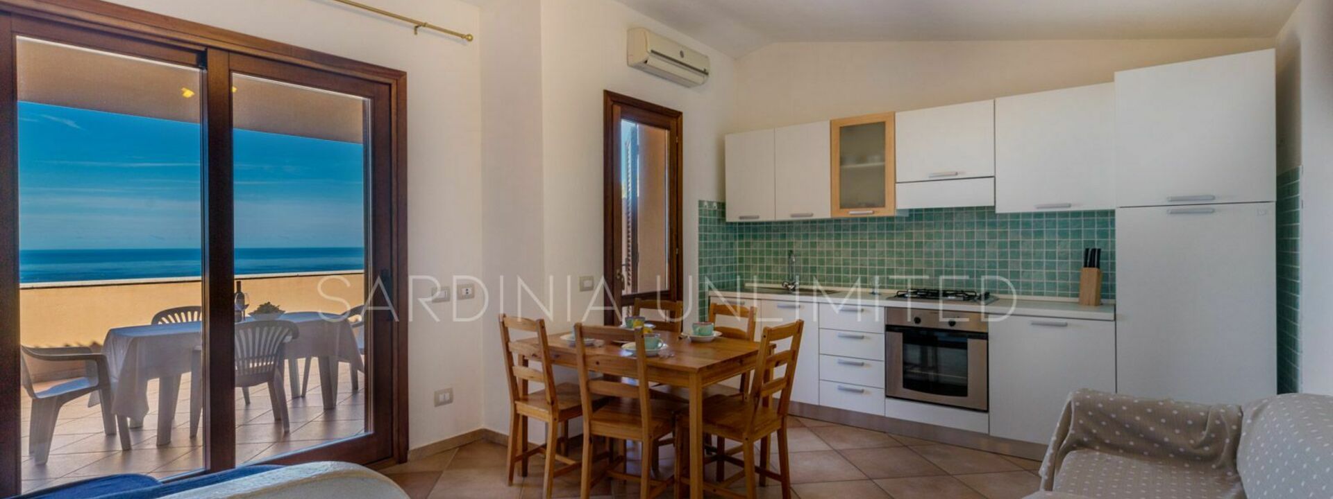 Casa Rosa Blu: Balcone / Terrazza / Patio, Cucina