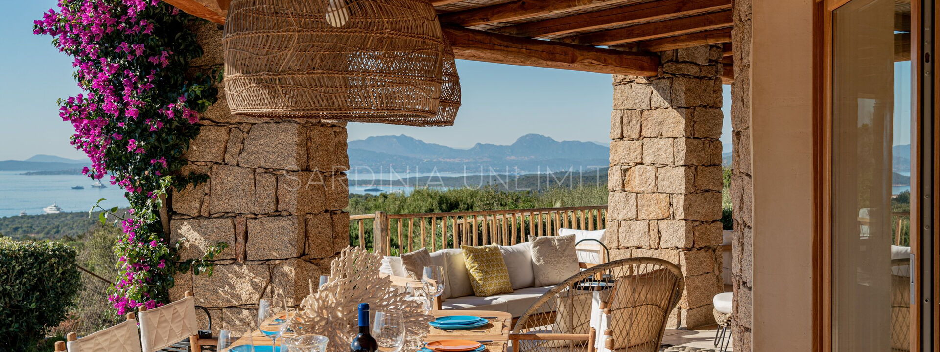 Villa Jaqueline: Private villa sea view veranda  Costa Smeralda