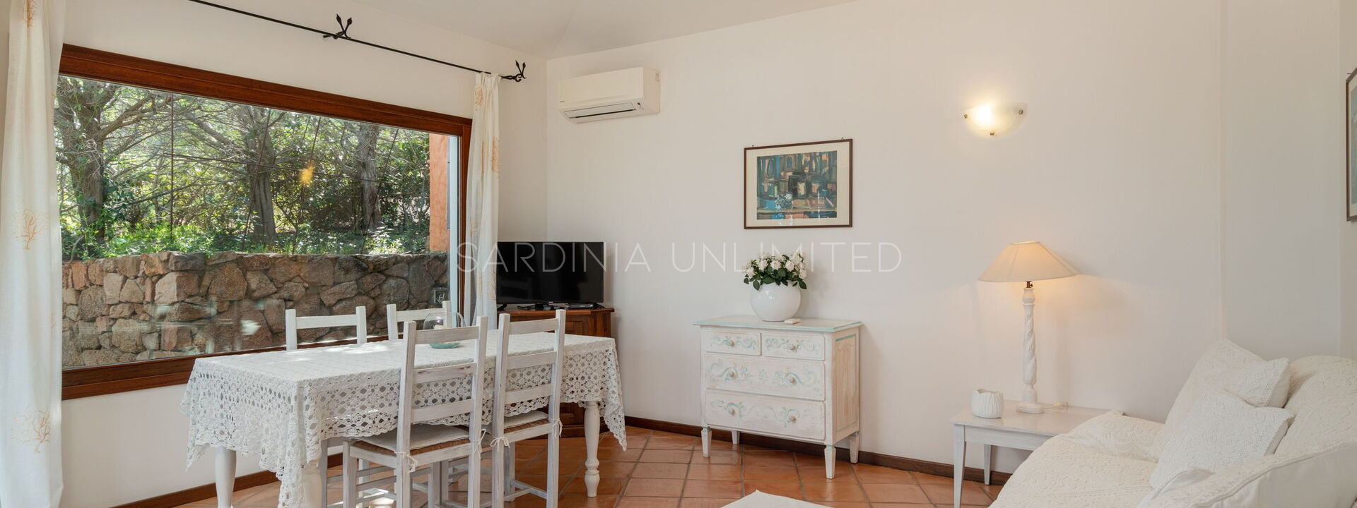 Villetta Parthenope: Woonkamer