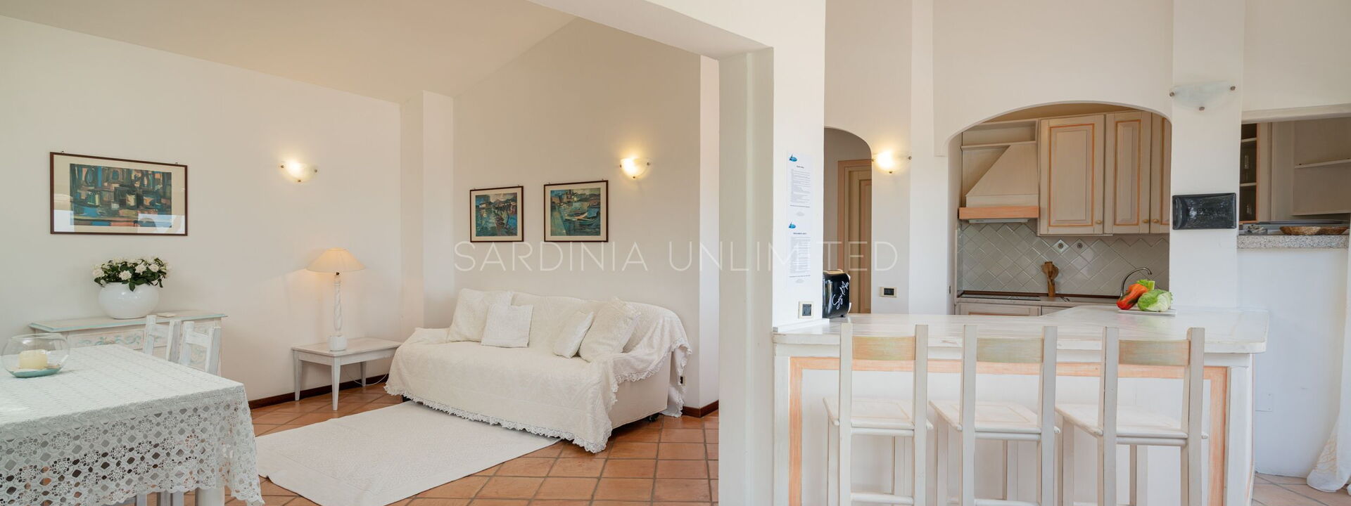 Villetta Parthenope: Woonkamer