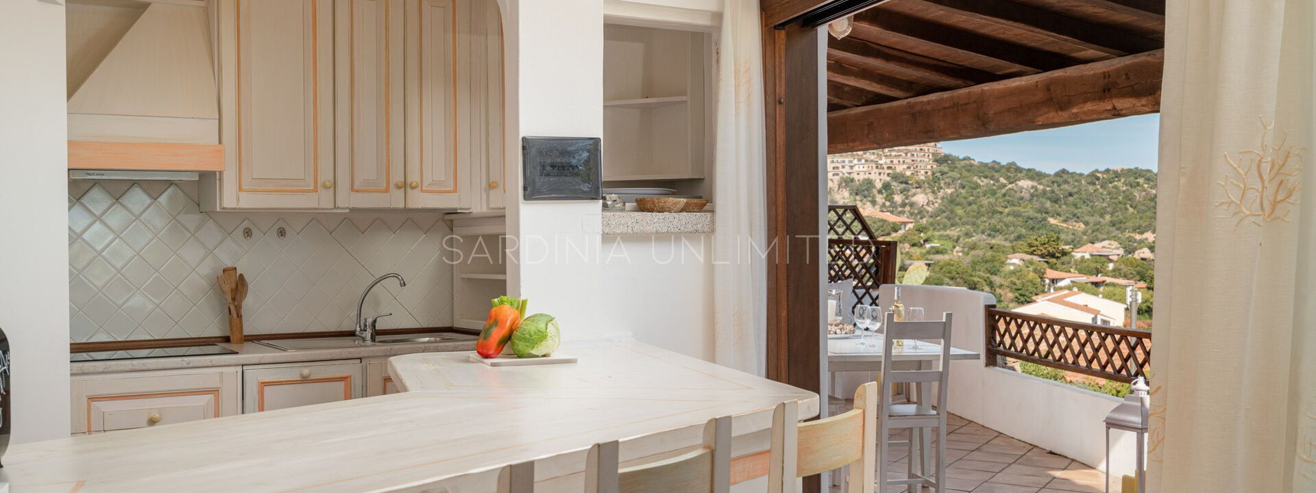 Villetta Parthenope: Keuken, Lunchroom