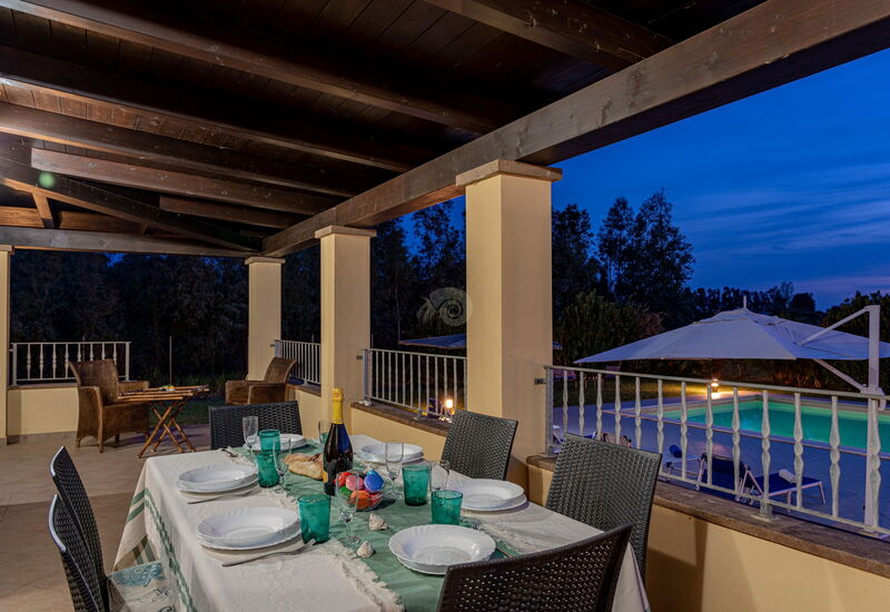 Villa Di Vina: Balcony / Terrace / Patio, Building Exterior, Garden, Outdoor, Pool