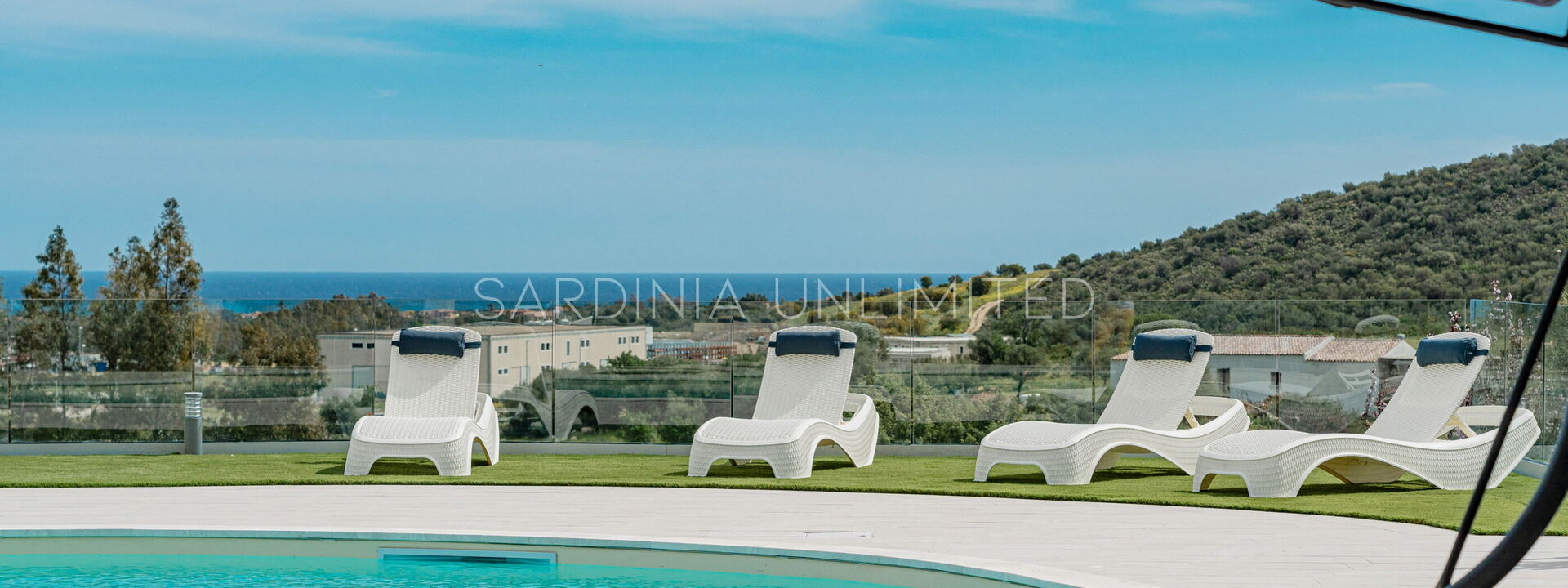 Villa i Venti di Molara: bassin, Extérieurs, Vues