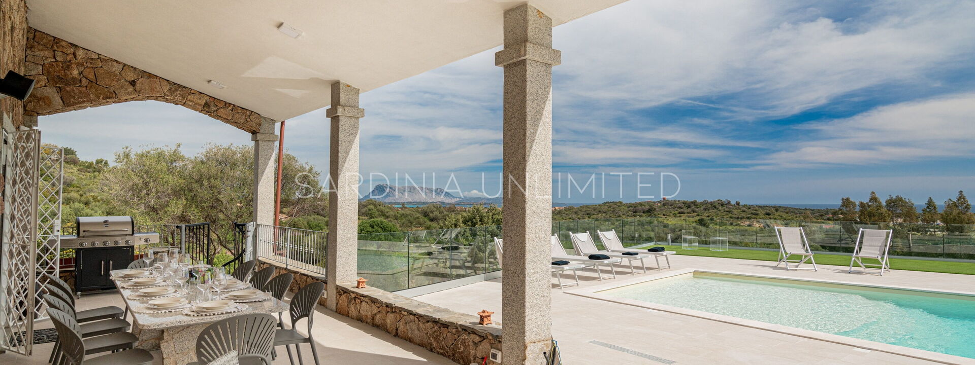 Villa i Venti di Molara: bassin, Extérieurs, Vues