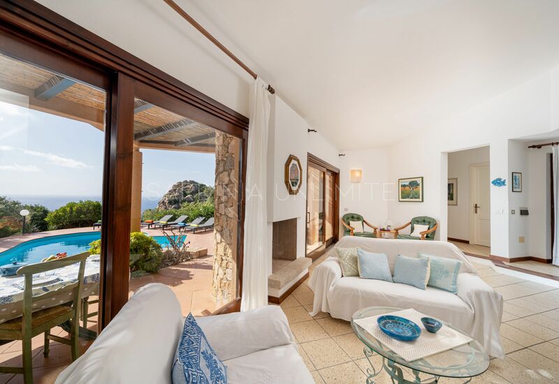 Villa Zinnia: Villa for rent in Costa Paradiso private pool and sea view living room