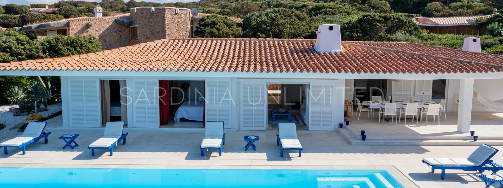 Villa Gloriator: Außen, Schwimmbad