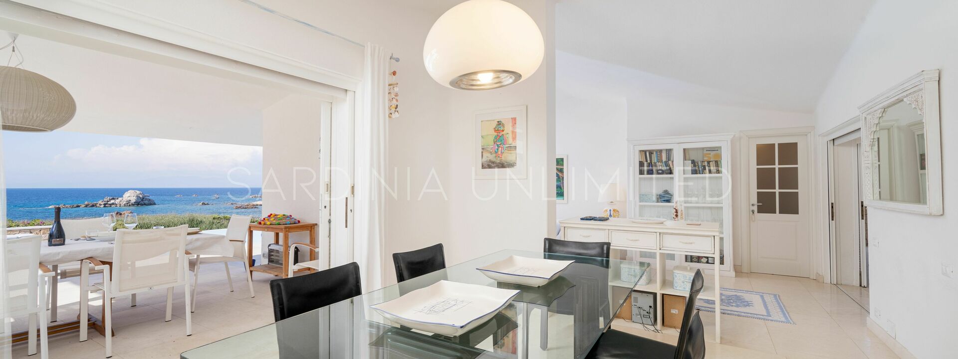 Villa Gloriator: Villa zu vermieten in Portobello di Gallura mit Speisesaal mit Meerblick