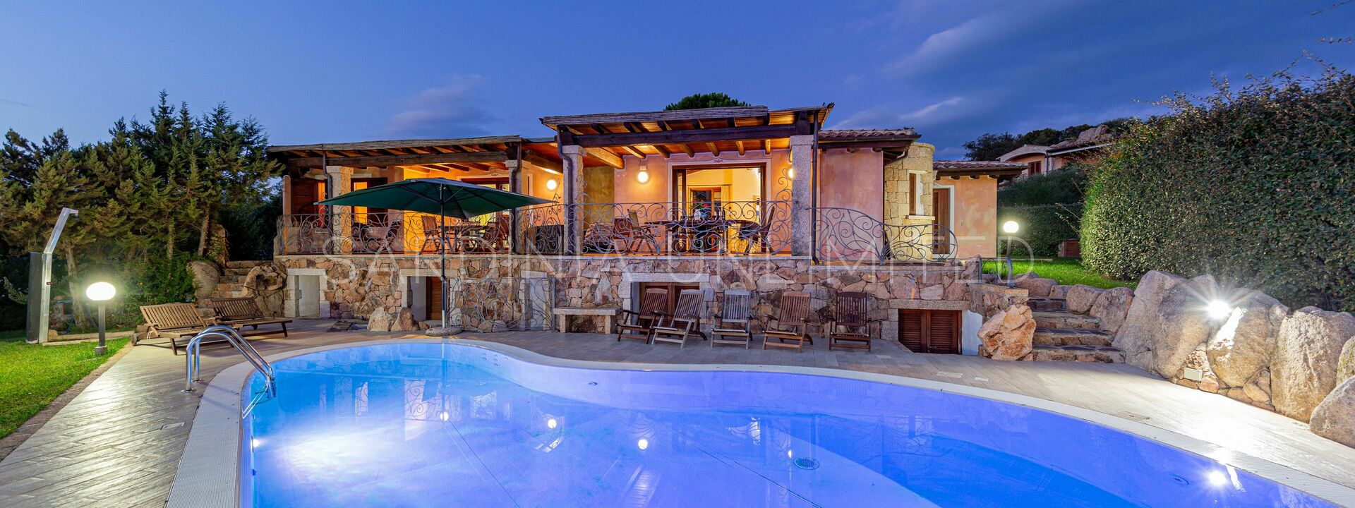 Villa Danza Dei Fenicotteri: Esclusiva villa a San Teodoro con piscina privata in affitto.