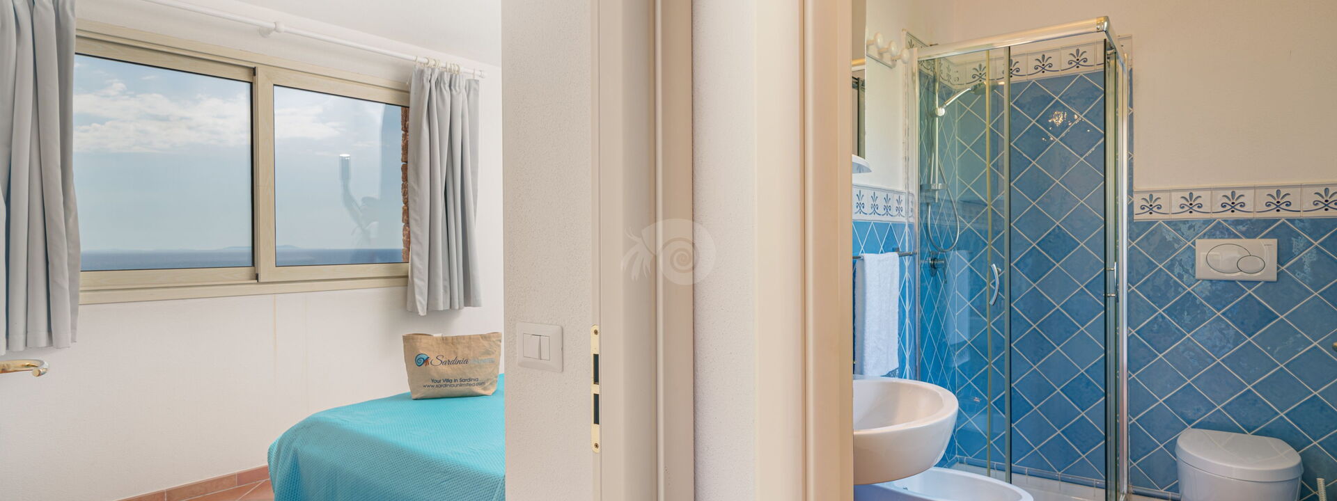 Villa Il Saluto Del Sole: Bad, Schlafzimmer