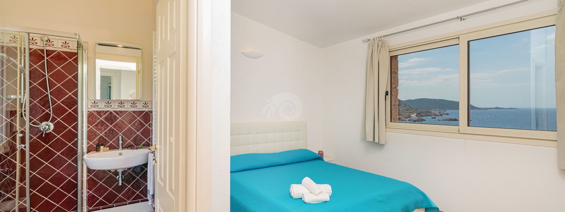 Villa Il Saluto Del Sole: Bad, Schlafzimmer