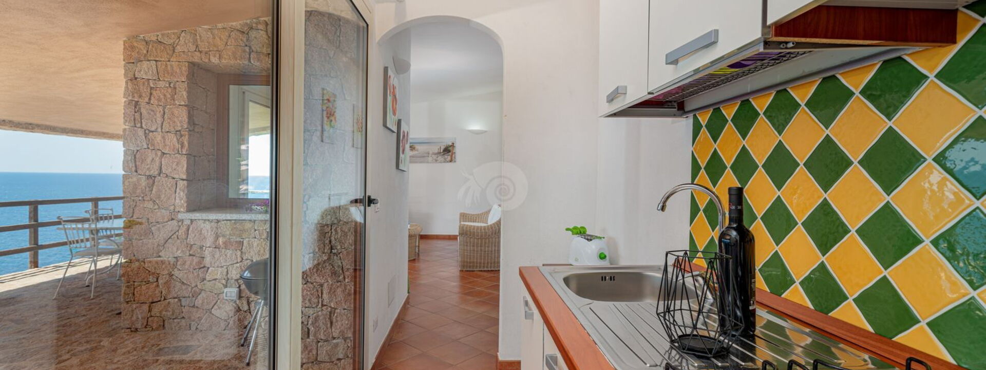 Villa Il Saluto Del Sole: Balkon / Terrasse / Patio, Küche