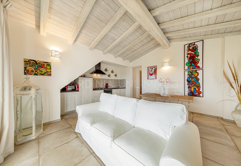 Villa Punta Molara: Holiday villa for rent in San Teodoro with white interiors, living room