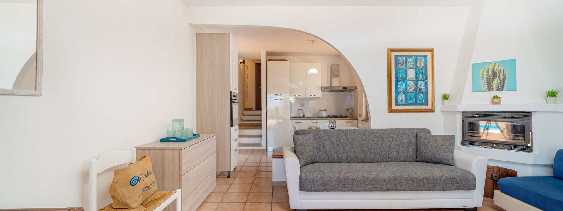 Villetta Porcospino: Гостиная