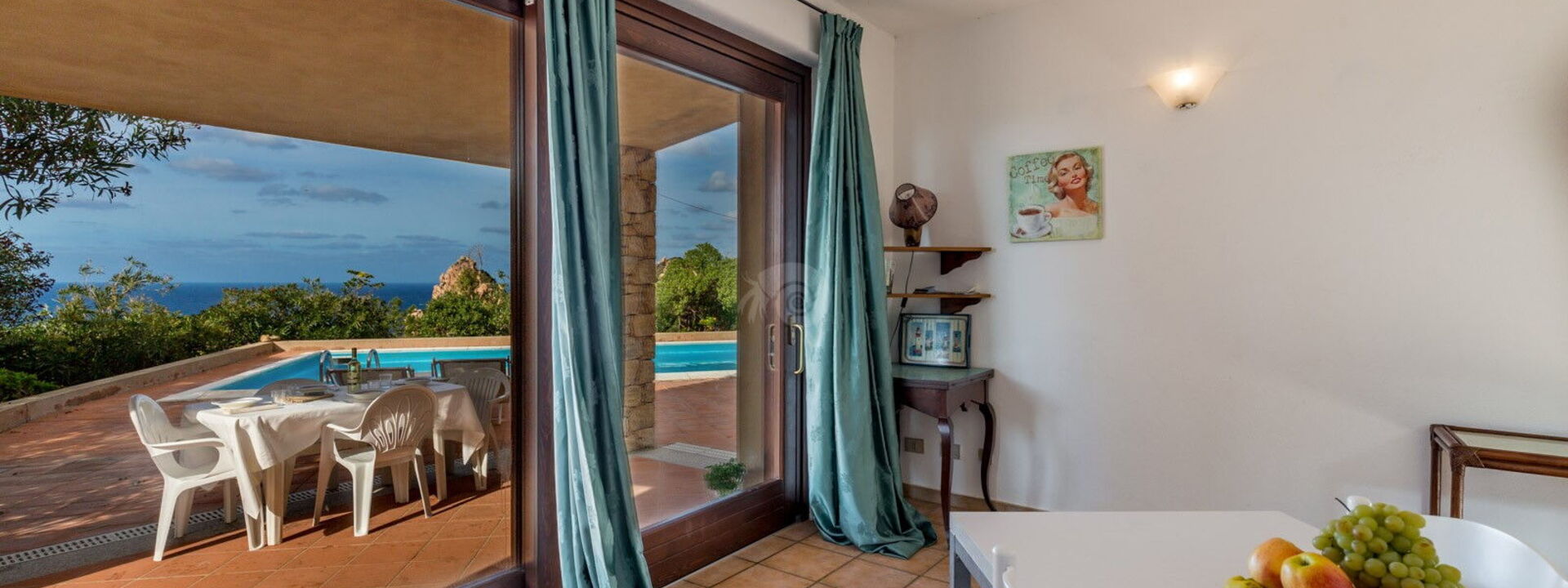 Villetta Porcospino: Балкон / Терраса / Патио, Гостиная