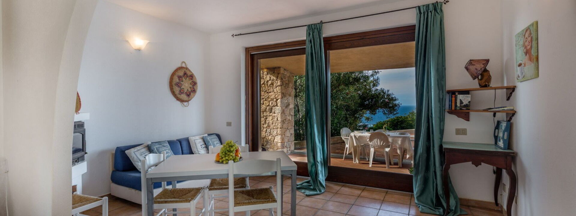 Villetta Porcospino: Взгляды, Гостиная