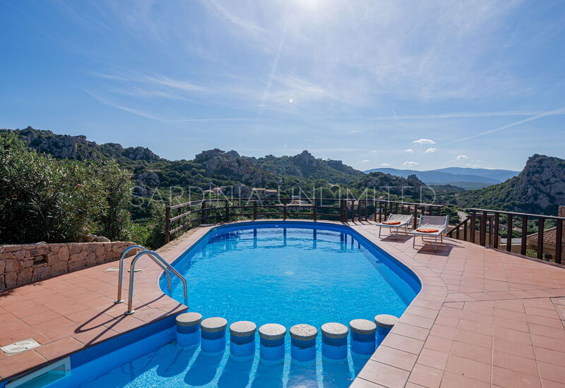 Villa Violetta Britton: Holiday villa for rent in Costa Paradiso with shared pool and panoramic sea view