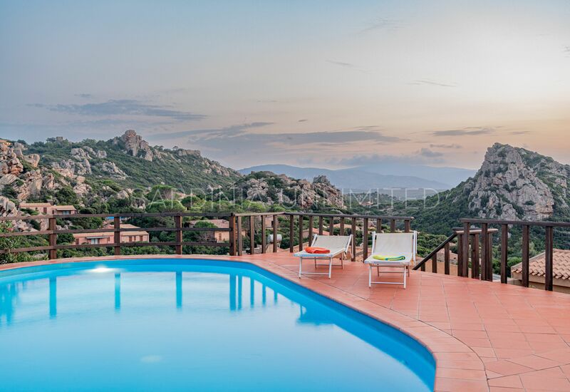 Villa Violetta Britton: Holiday villa for rent in Costa Paradiso with shared pool and panoramic sea view
